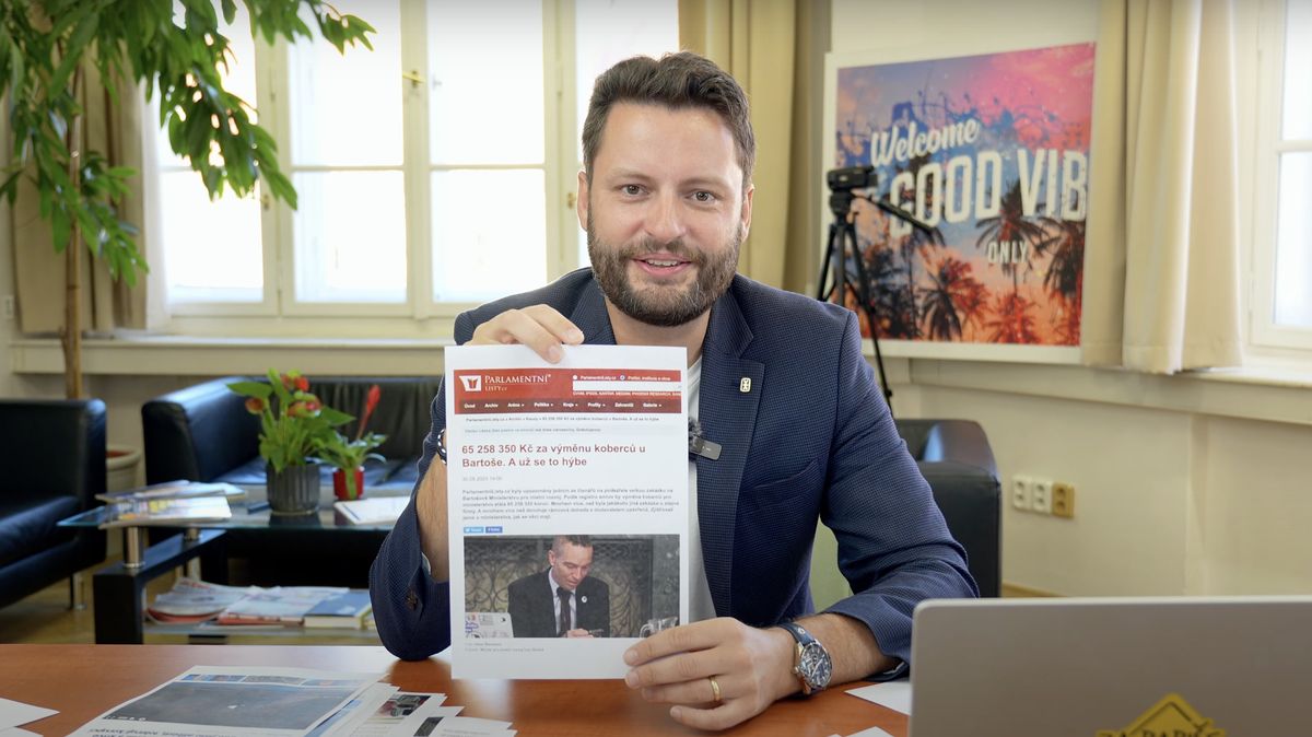 Politici ANO šíří dezinformaci, že Bartoš objednal koberce za 65 milionů